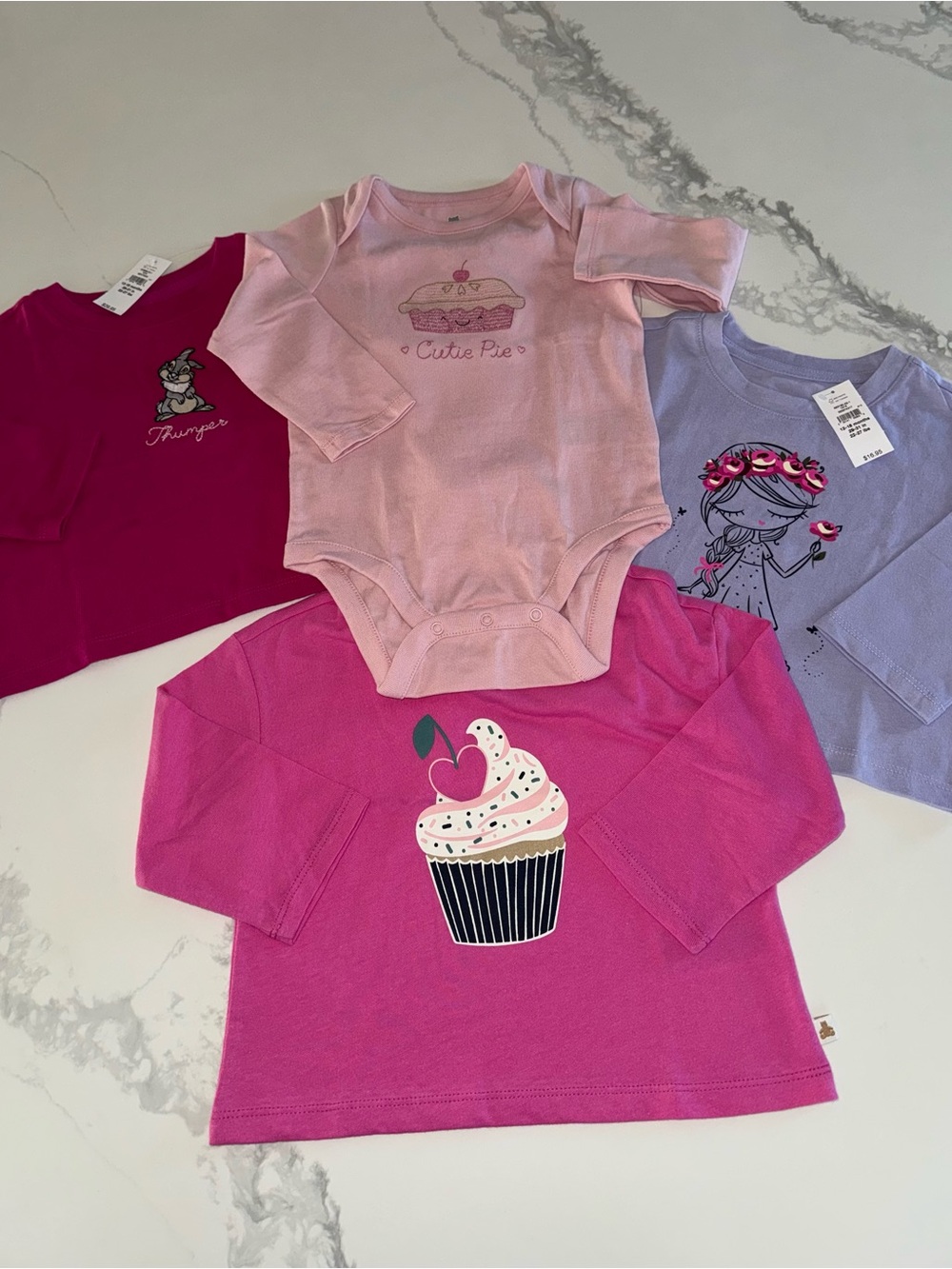 GAP Baby Girl Long Sleeve Tops & Bodysuit Onesie 12-18M
